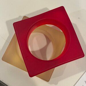 Bracelets, set of 2, SFMOMA, molded silicone, Artsy, Very good Condition